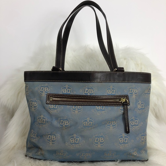 Dooley & Bourke blue monogram bag tote - Picture 4 of 8